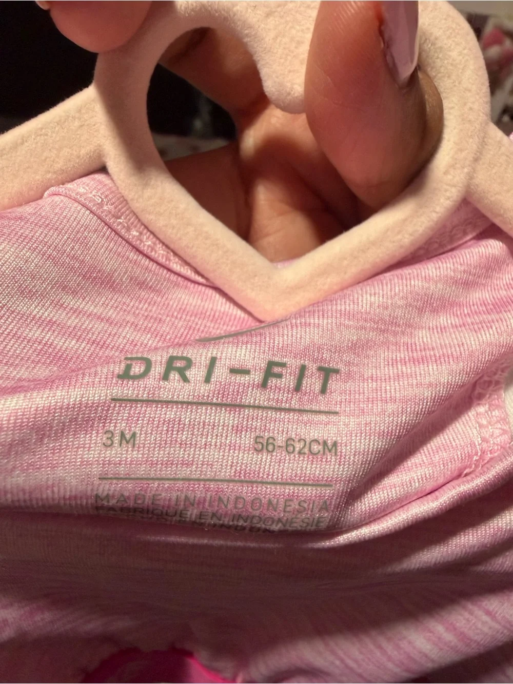 Nike Pink Heathered Dri-FIT Infant Top